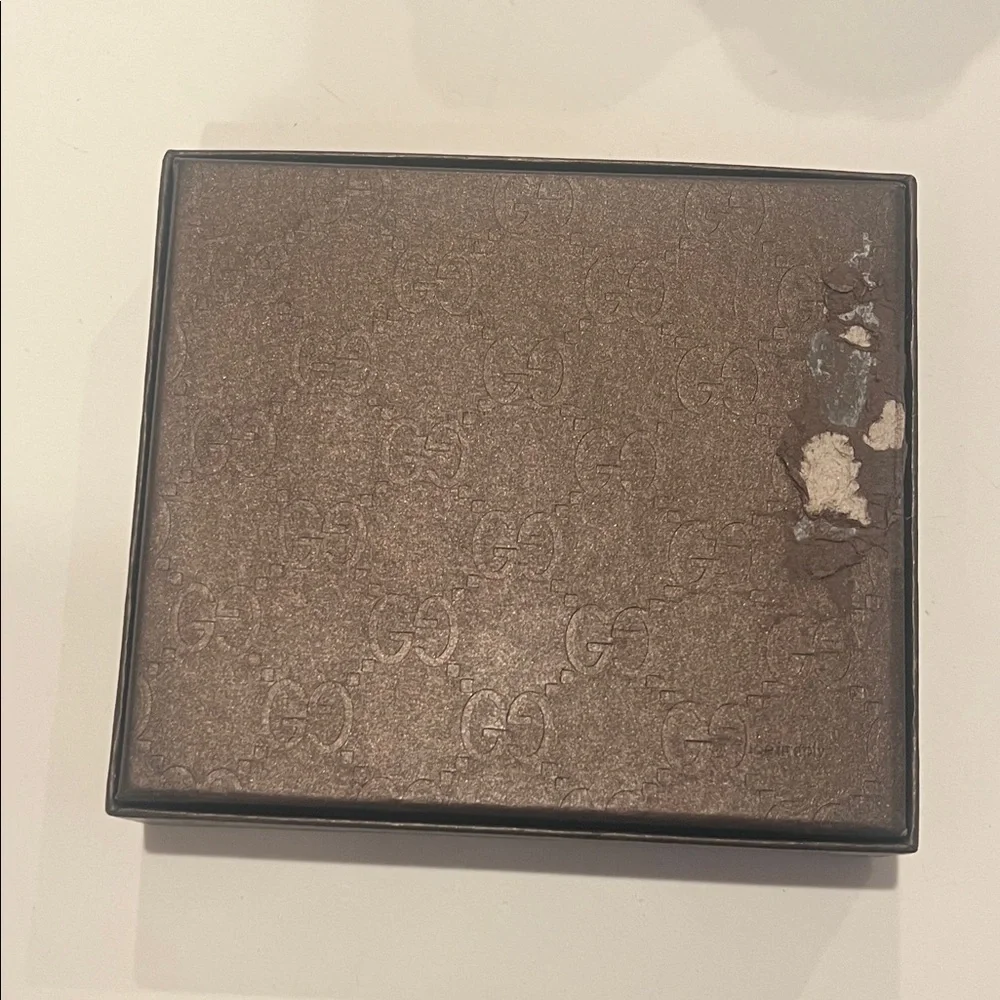 Gucci Dark Brown Embossed Box Empty Great for wallets